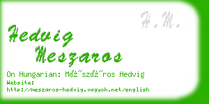 hedvig meszaros business card